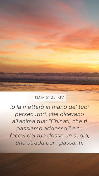 Isaia 51:23 RIV Bible Verse Image