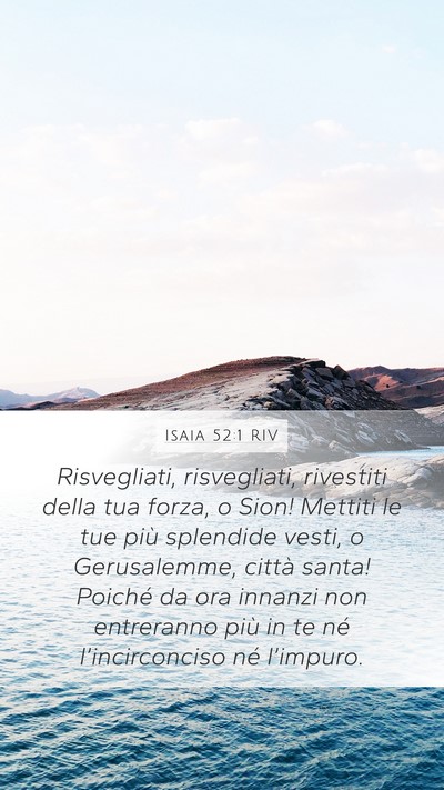 Isaia 52:1 RIV Bible Verse Image