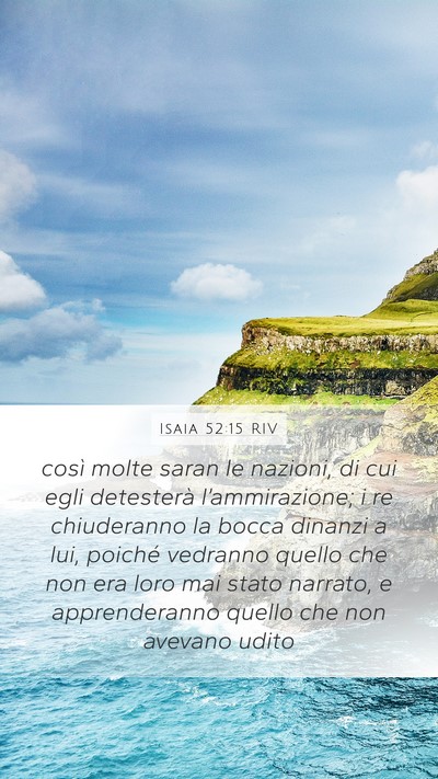 Isaia 52:15 RIV Bible Verse Image