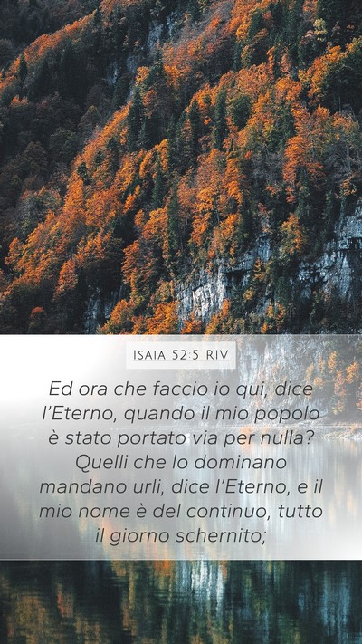 Isaia 52:5 RIV Bible Verse Image