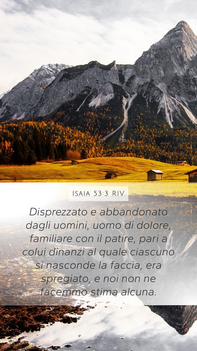 Isaia 53:3 RIV Bible Verse Image
