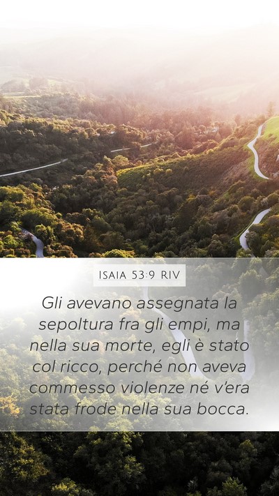 Isaia 53:9 RIV Bible Verse Image