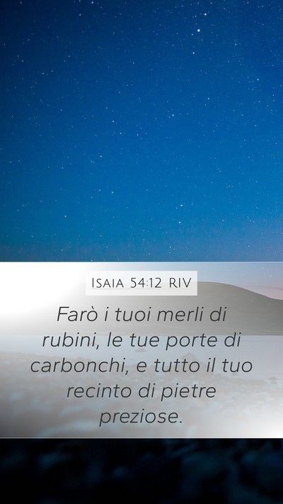 Isaia 54:12 RIV Bible Verse Image