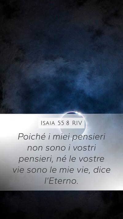 Isaia 55:8 RIV Bible Verse Image