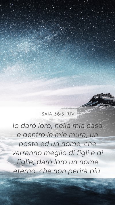 Isaia 56:5 RIV Bible Verse Image