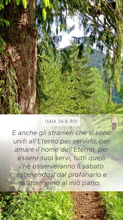 Isaia 56:6 RIV Bible Verse Image
