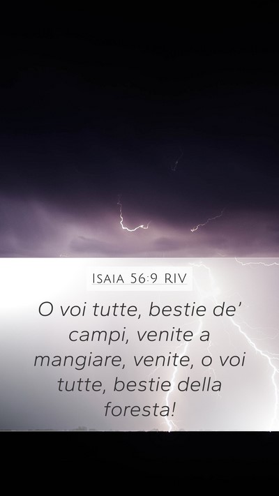 Isaia 56:9 RIV Bible Verse Image