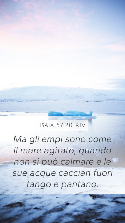 Isaia 57:20 RIV Bible Verse Image