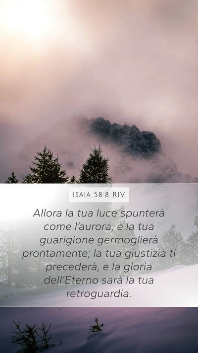 Isaia 58:8 RIV Bible Verse Image