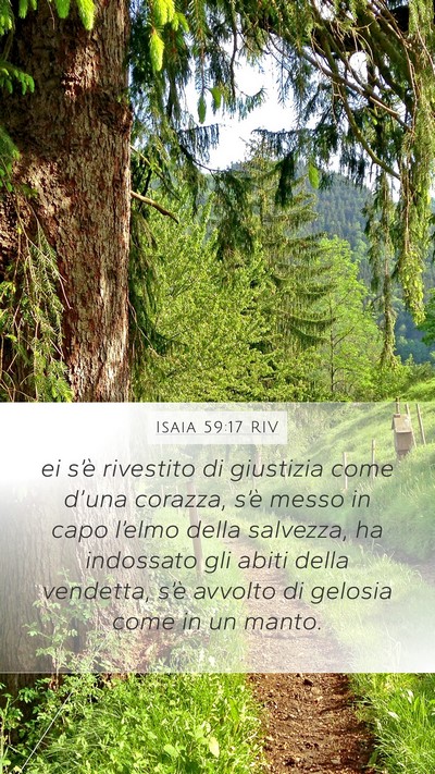 Isaia 59:17 RIV Bible Verse Image