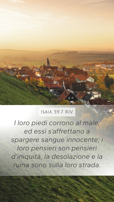 Isaia 59:7 RIV Bible Verse Image