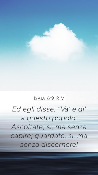 Isaia 6:9 RIV Bible Verse Image