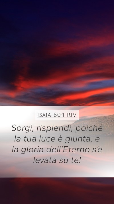 Isaia 60:1 RIV Bible Verse Image