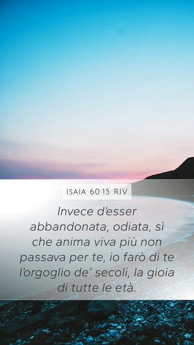 Isaia 60:15 RIV Bible Verse Image