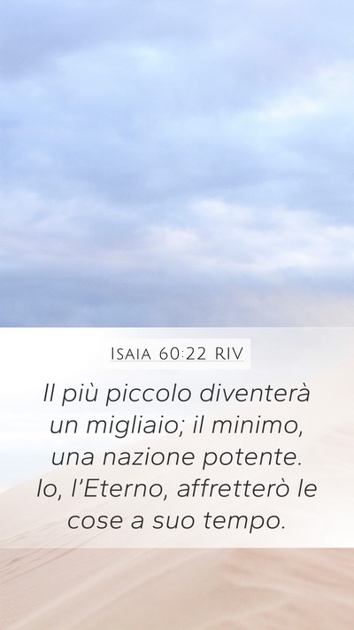 Isaia 60:22 RIV Bible Verse Image