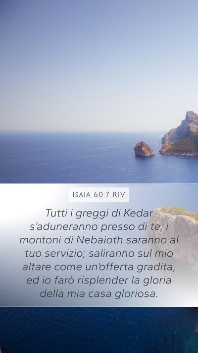 Isaia 60:7 RIV Bible Verse Image