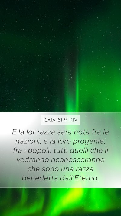 Isaia 61:9 RIV Bible Verse Image