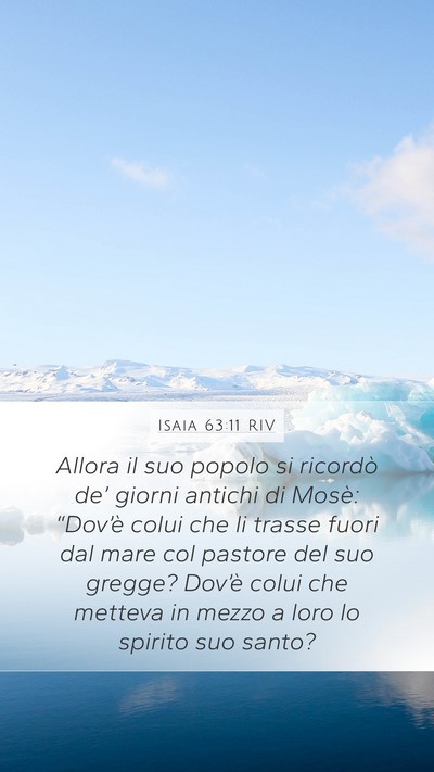 Isaia 63:11 RIV Bible Verse Image