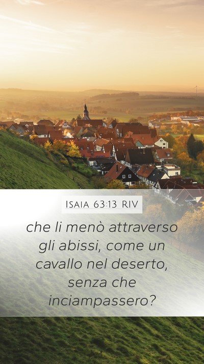Isaia 63:13 RIV Bible Verse Image