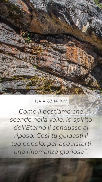 Isaia 63:14 RIV Bible Verse Image