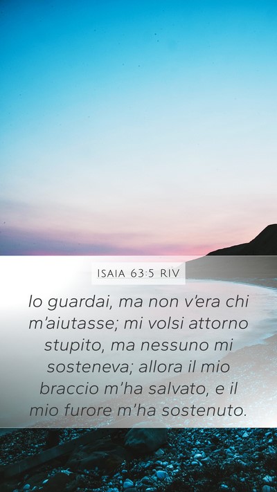 Isaia 63:5 RIV Bible Verse Image