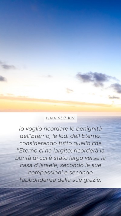 Isaia 63:7 RIV Bible Verse Image