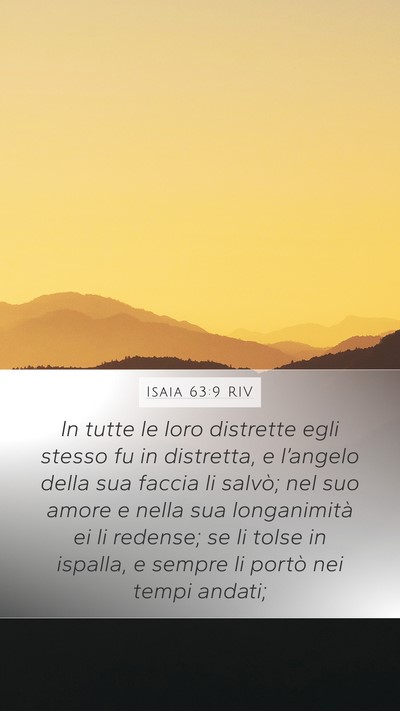 Isaia 63:9 RIV Bible Verse Image
