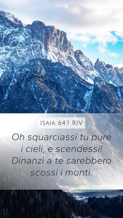 Isaia 64:1 RIV Bible Verse Image