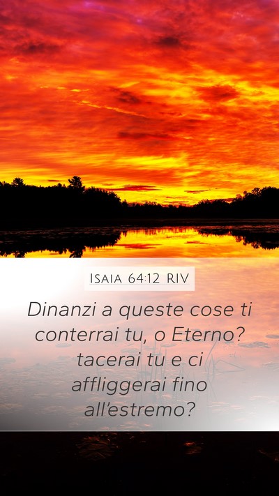 Isaia 64:12 RIV Bible Verse Image