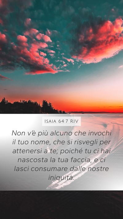 Isaia 64:7 RIV Bible Verse Image