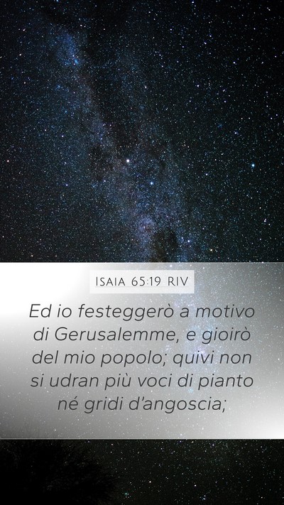 Isaia 65:19 RIV Bible Verse Image