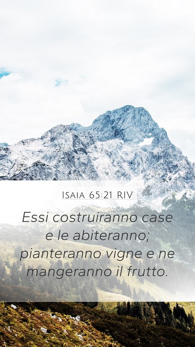 Isaia 65:21 RIV Bible Verse Image
