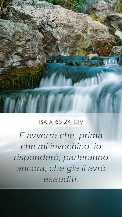 Isaia 65:24 RIV Bible Verse Image