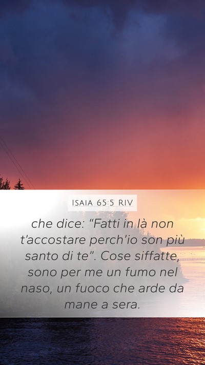Isaia 65:5 RIV Bible Verse Image