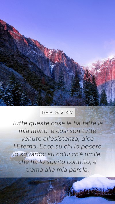 Isaia 66:2 RIV Bible Verse Image