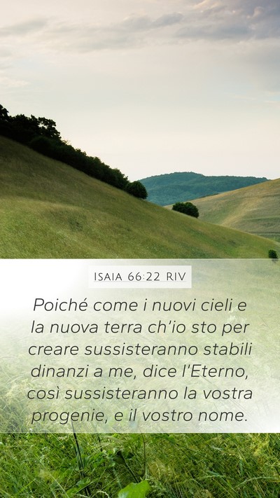 Isaia 66:22 RIV Bible Verse Image