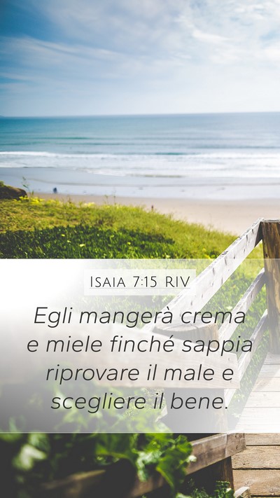 Isaia 7:15 RIV Bible Verse Image