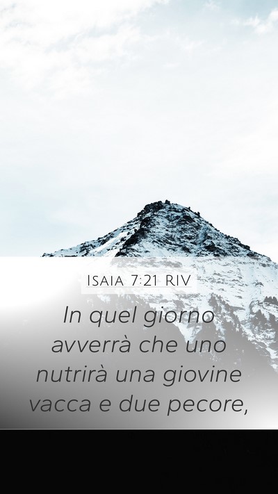 Isaia 7:21 RIV Bible Verse Image