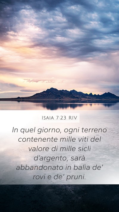 Isaia 7:23 RIV Bible Verse Image
