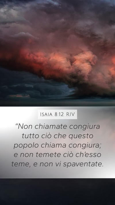 Isaia 8:12 RIV Bible Verse Image
