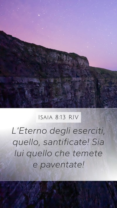 Isaia 8:13 RIV Bible Verse Image