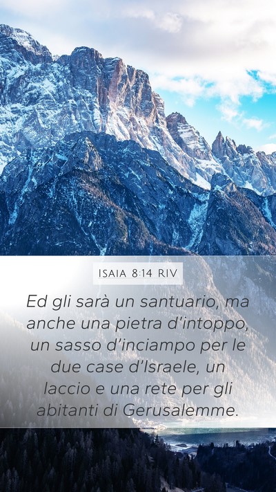 Isaia 8:14 RIV Bible Verse Image