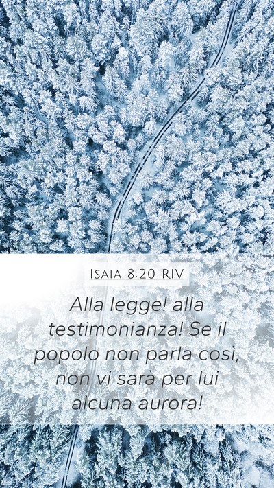 Isaia 8:20 RIV Bible Verse Image