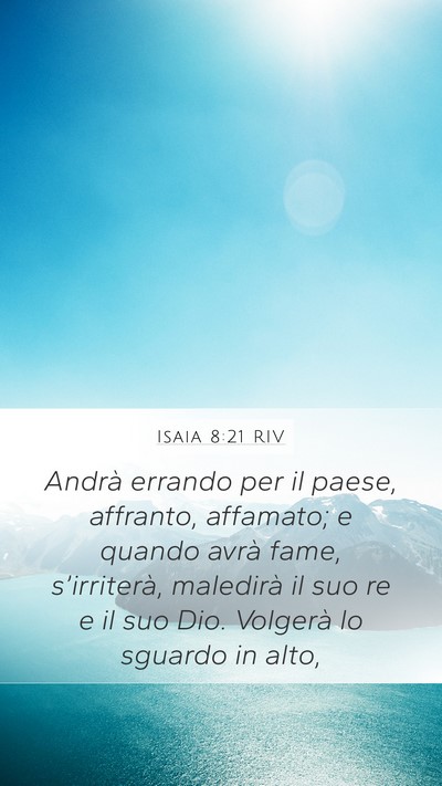 Isaia 8:21 RIV Bible Verse Image