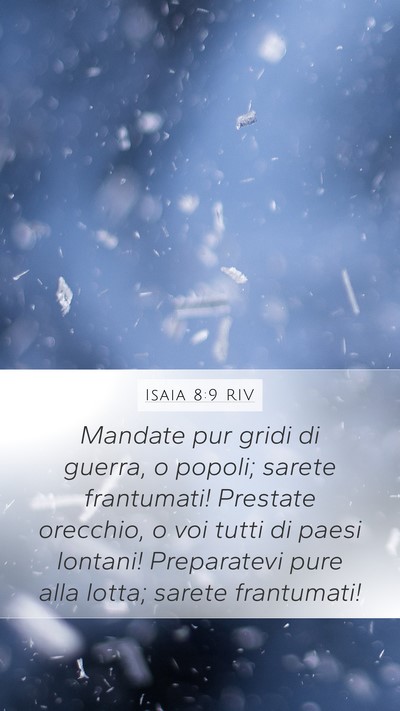 Isaia 8:9 RIV Bible Verse Image