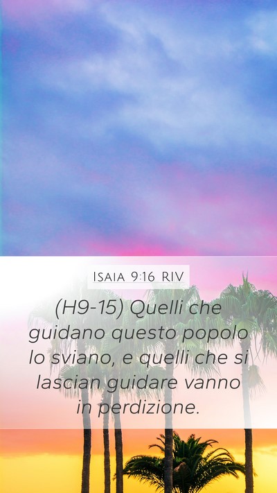 Isaia 9:16 RIV Bible Verse Image