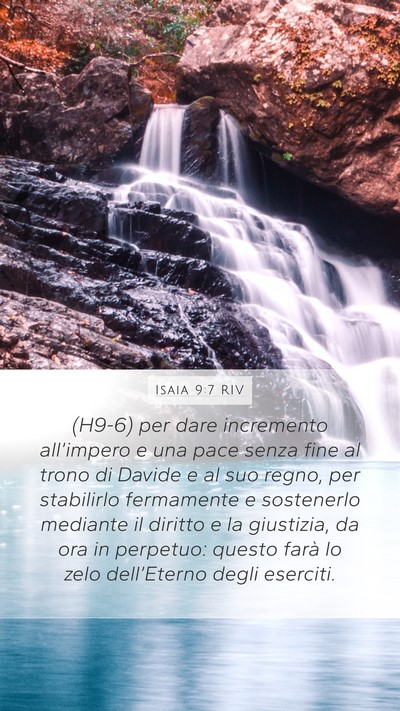 Isaia 9:7 RIV Bible Verse Image