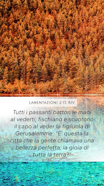 Lamentazioni 2:15 RIV Bible Verse Image