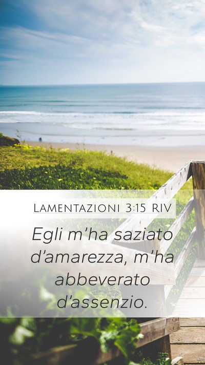 Lamentazioni 3:15 RIV Bible Verse Image