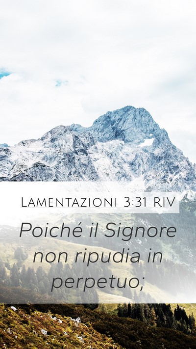 Lamentazioni 3:31 RIV Bible Verse Image